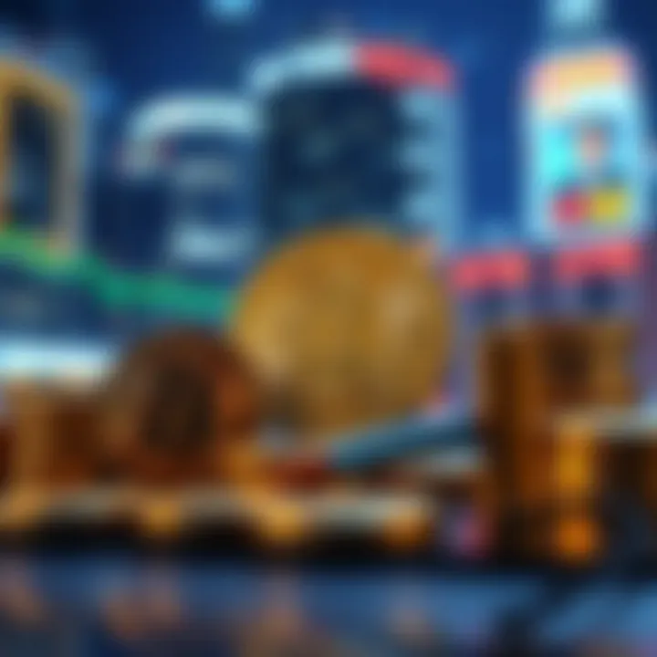 Illustration of external factors affecting cryptocurrency markets