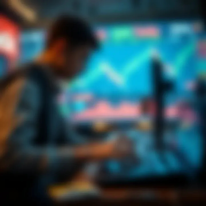 Illustration of strategic trading in digital assets