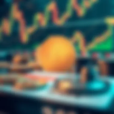 Illustration of financial market dynamics with USD