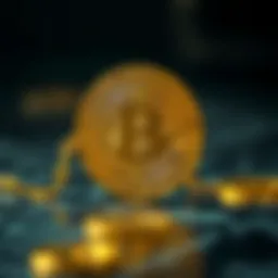 Symbolic representation of cryptocurrency