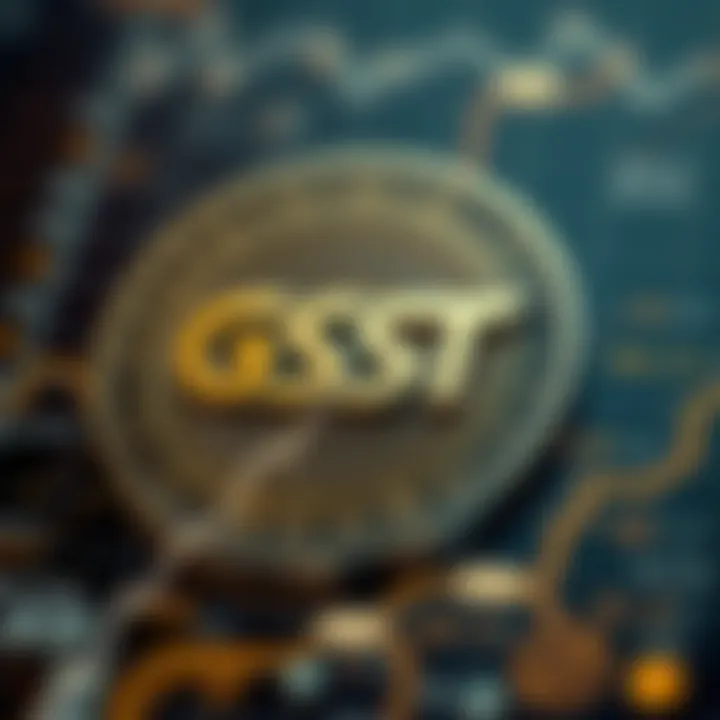 Graph illustrating the technical aspects of GST Coin technology