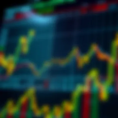 Chart displaying historical exchange rate data