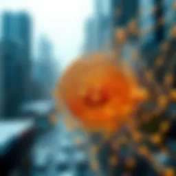 Conceptual representation of blockchain technology