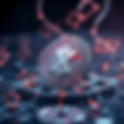 An abstract representation of blockchain technology