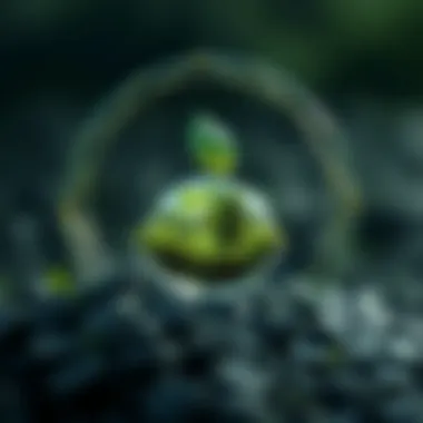 An eco-friendly graphic symbolizing sustainability in blockchain