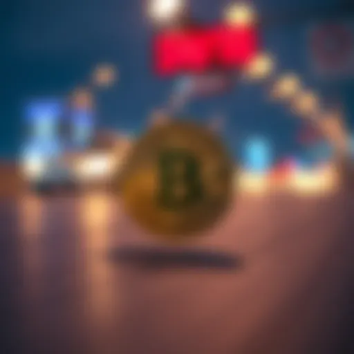 Illustration showcasing the speed of cryptocurrency transactions
