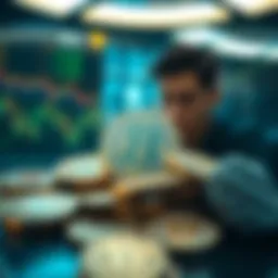 Conceptual visualization of insider trading in the cryptocurrency market