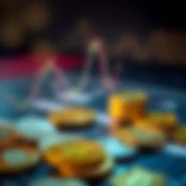 Visual representation of investment strategies based on currency forecasts