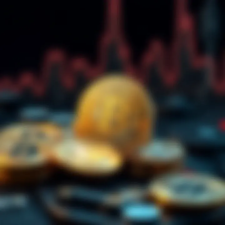 Conceptual image representing investment strategies in digital currencies