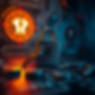 Keychain Encryption in Cryptocurrency Security Illustration of keychain encryption application in cryptocurrency