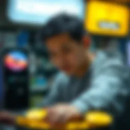 Conceptual illustration of KonPay in the cryptocurrency market