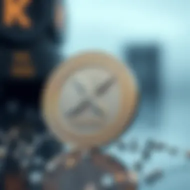 Visual representation of blockchain technology in relation to Kratos Coin