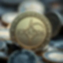 Illustration of the Kratos Coin logo prominently displayed