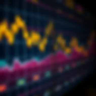 Cryptocurrency Price Trends A digital graph showcasing cryptocurrency price fluctuations