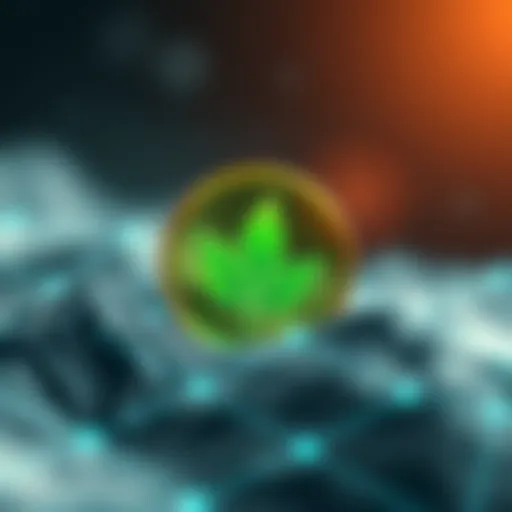 Conceptual illustration of Leaf Coin in the digital landscape