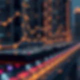 Conceptual representation of blockchain technology