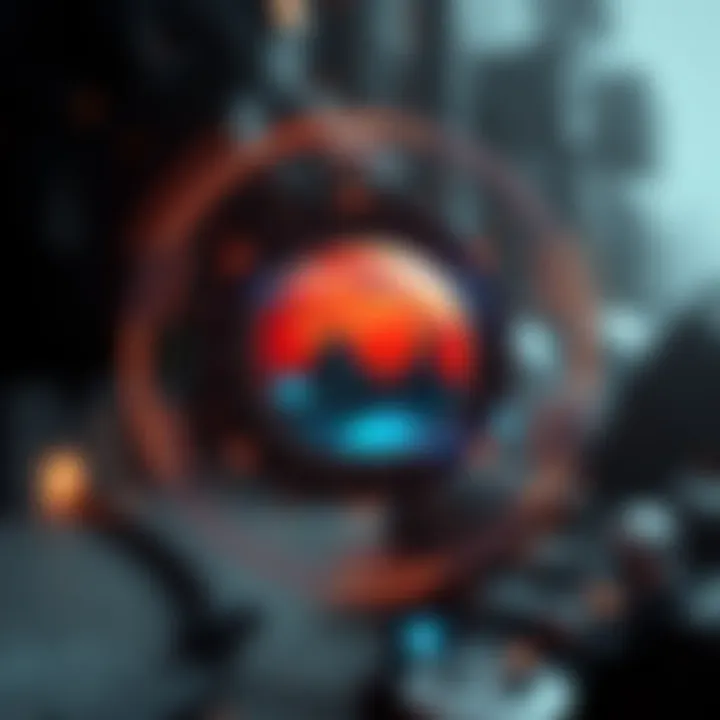 A futuristic depiction of the blockchain ecosystem with Mars Protocol at its core