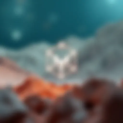 A digital representation of the Mars Protocol logo symbolizing innovation in blockchain technology