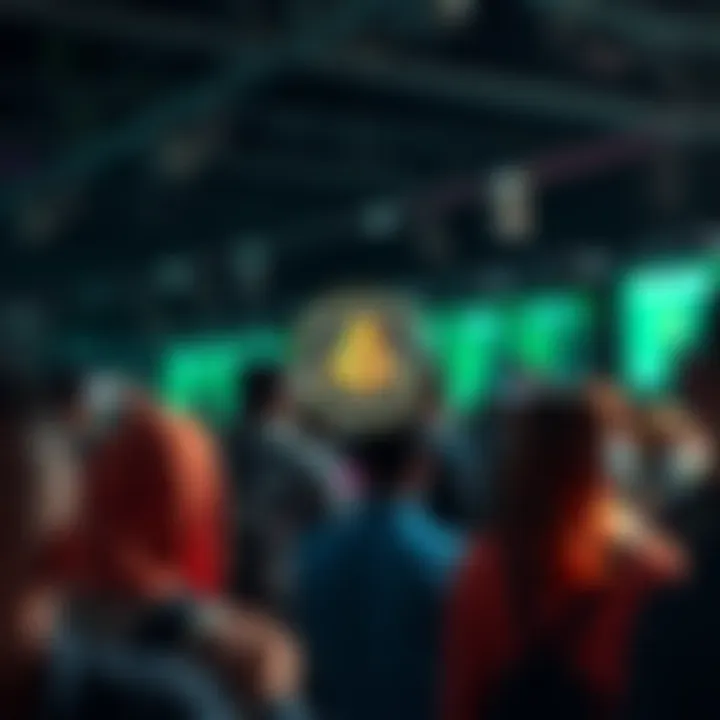 Illustration of a vibrant community supporting MASK Coin