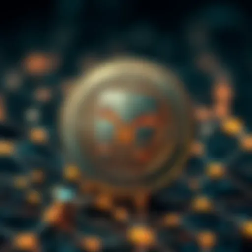 Conceptual representation of MASK Coin in blockchain