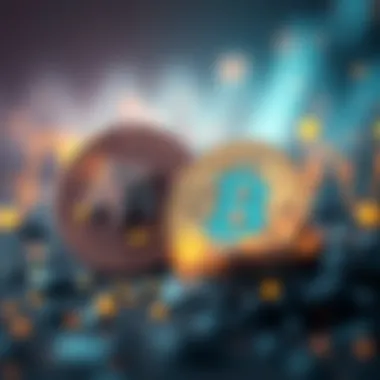 A conceptual illustration showing the interaction between MetaMask and Bitcoin