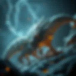 Conceptual representation of mythical games blending with technology