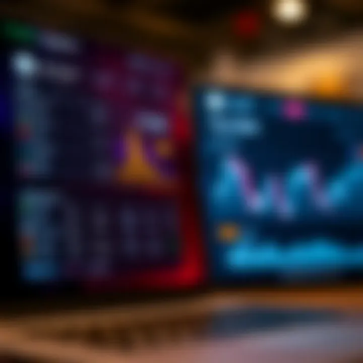 User interface of a financial platform