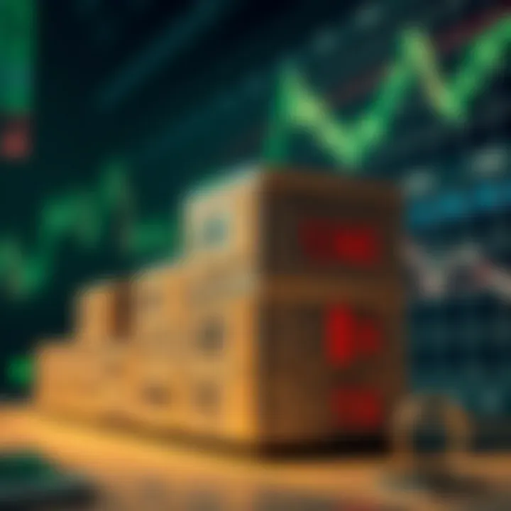 Conceptual representation of order blocks in cryptocurrency trading