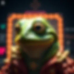 Symbolic representation of Pepe in cryptocurrency culture