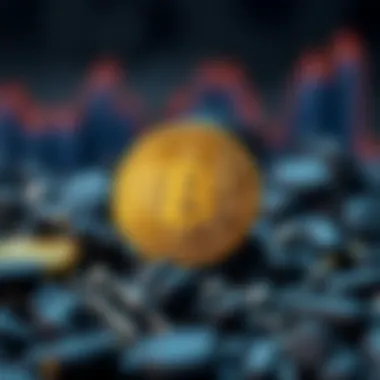 Conceptual representation of Proof of Work and Proof of Stake in cryptocurrency