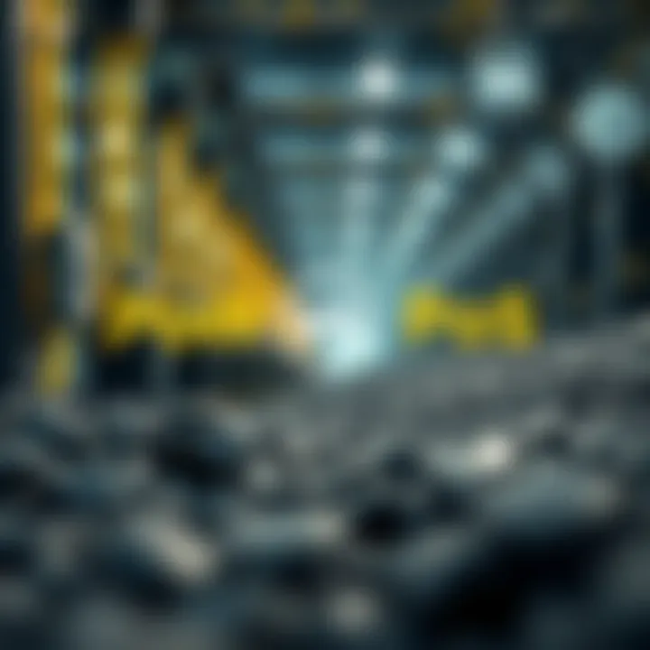 Visual comparison of mining techniques in cryptocurrency environments