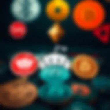 A visual representation of various subreddit logos related to cryptocurrency