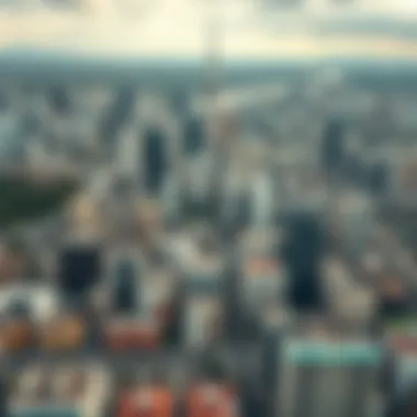 Aerial view of Saitama city showcasing urban landscape and technology developments