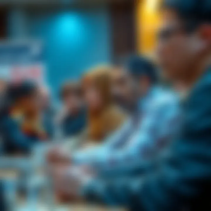 Local community forum highlighting cryptocurrency initiatives