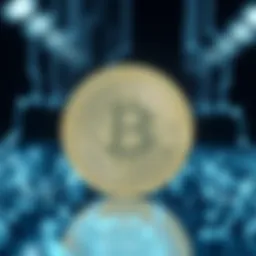 Conceptual representation of Satoshi Coin in the digital realm