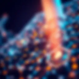 Illustration of a smart contract execution on a blockchain network