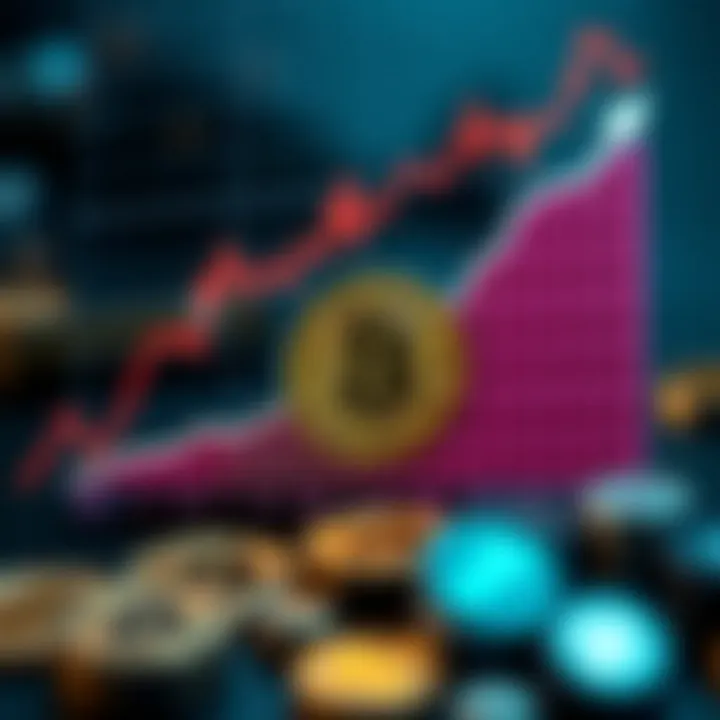 Graph depicting the stability of stablecoins compared to volatile cryptocurrencies