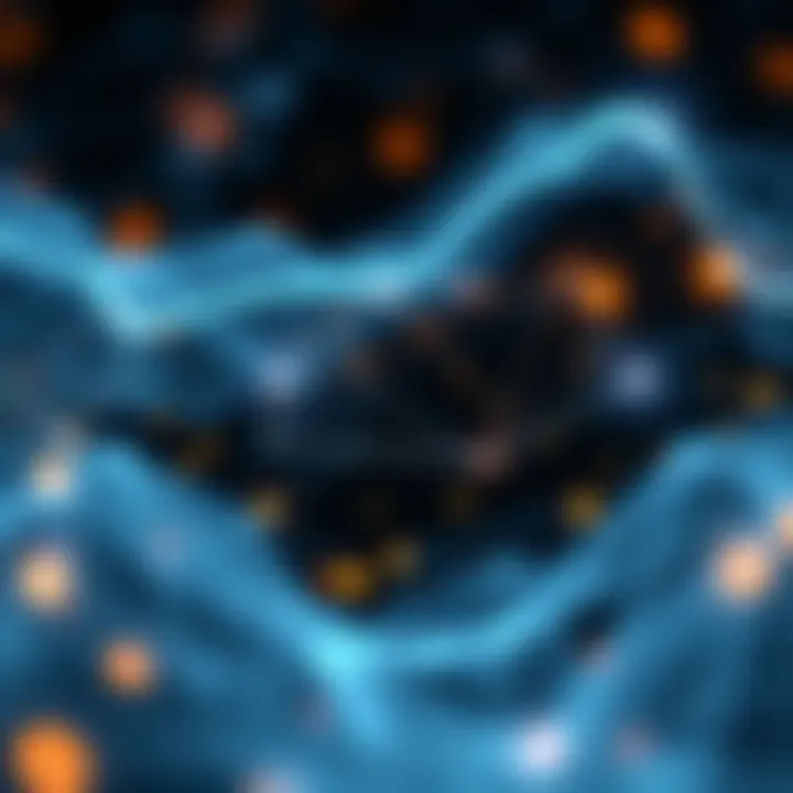 Graphical representation of blockchain technology