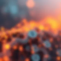 An abstract representation of the Syscoin blockchain technology