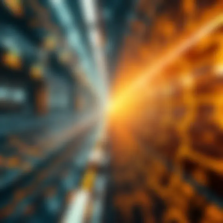 Visual representation of fast transactions in blockchain
