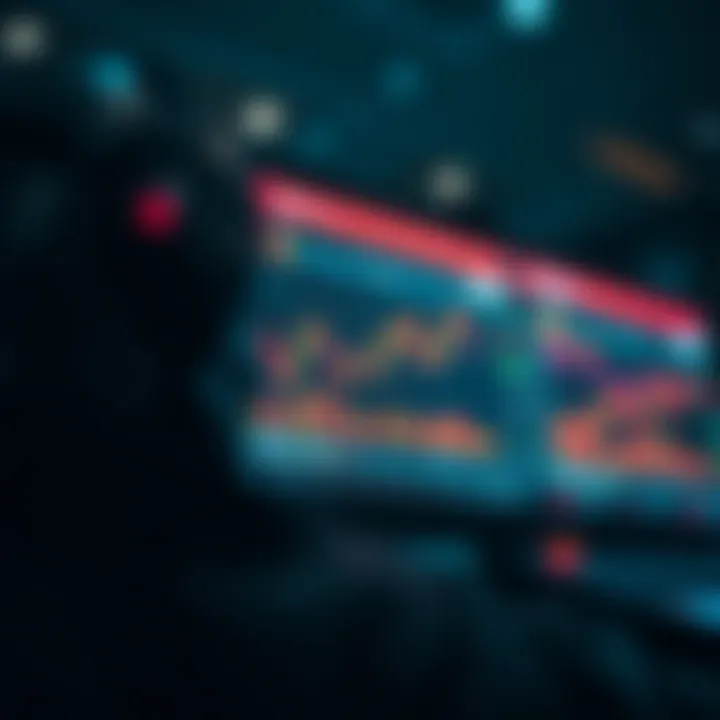 A sophisticated trading bot interface displaying real-time market data