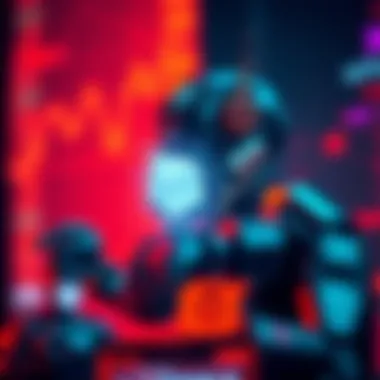 An illustration depicting the concept of trading bots in cryptocurrency markets.