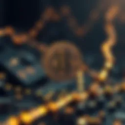 An abstract representation of blockchain technology and digital assets