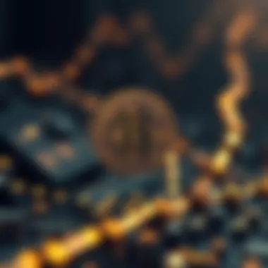 An abstract representation of blockchain technology and digital assets
