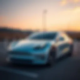 Tesla electric vehicle showcasing innovation