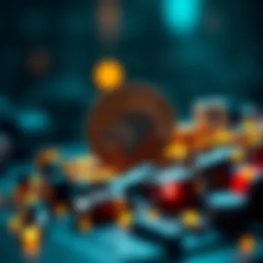 Visualization of blockchain technology impacting ULT coin's growth
