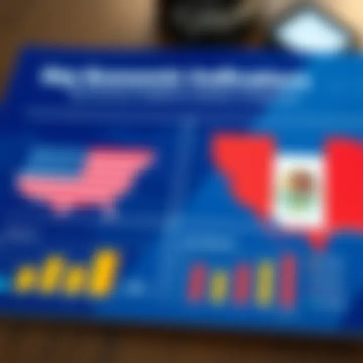 Infographic highlighting key economic indicators of the US and Mexico