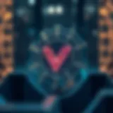 Visual representation of blockchain technology features