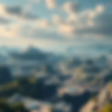 Exploring the Intricate Landscape of Virtual Realms Intricate virtual landscape showcasing the intersection of technology and society