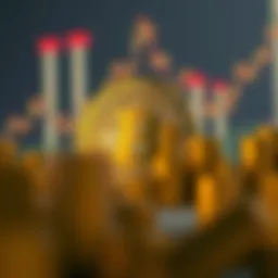 A graphical representation of cryptocurrency market trends